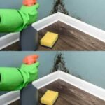 How to remove the dark circle around the faucets
