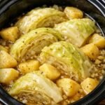 Crock-Pot slow cooker with its interior liner severely melted and destroyed, likely caused by heating a plastic liner dry or exposing plastic directly to the hot heating element without enough food or liquid.